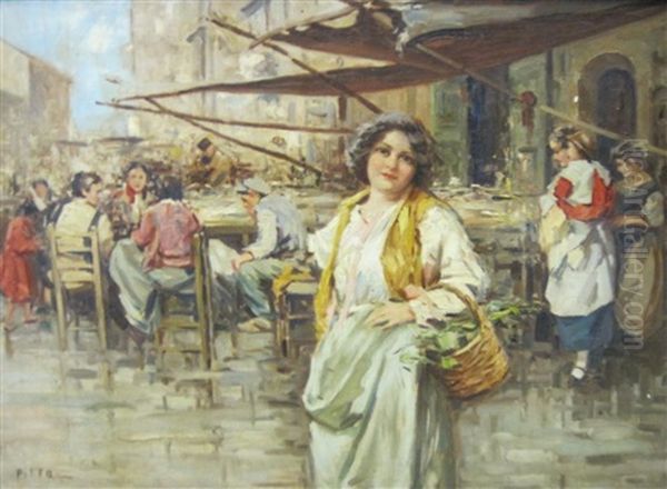 At An Italian Market by Giuseppe Pitto