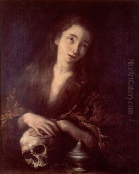 Magdalena Penitente Oil Painting by Giovanni Battista Pittoni the younger