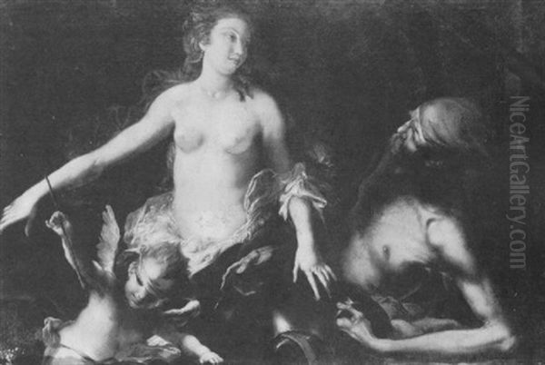 Venus In The Forge Of Vulcan Oil Painting by Giovanni Battista Pittoni the younger