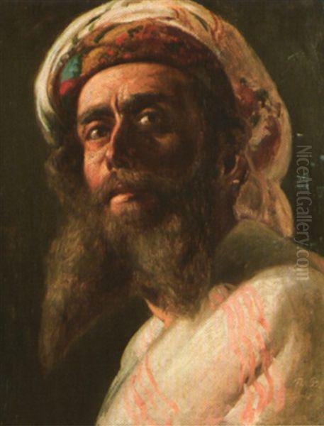 L'homme Barbu Oil Painting by Theodor Pixis