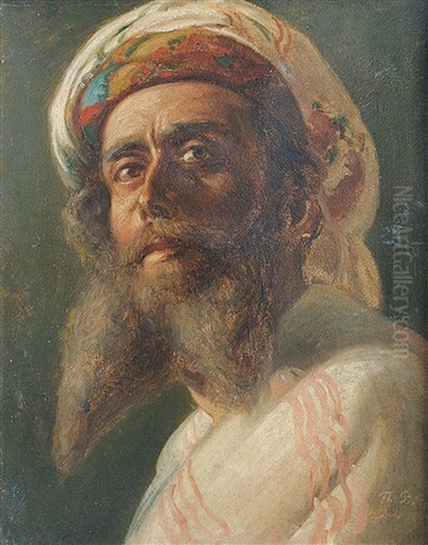 Bildnis Eines Orientalen Oil Painting by Theodor Pixis