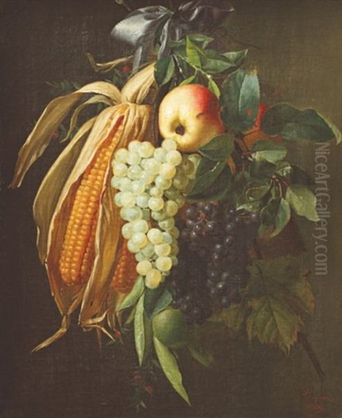 Nature Morte A La Grenade Oil Painting by Claudius Pizetta