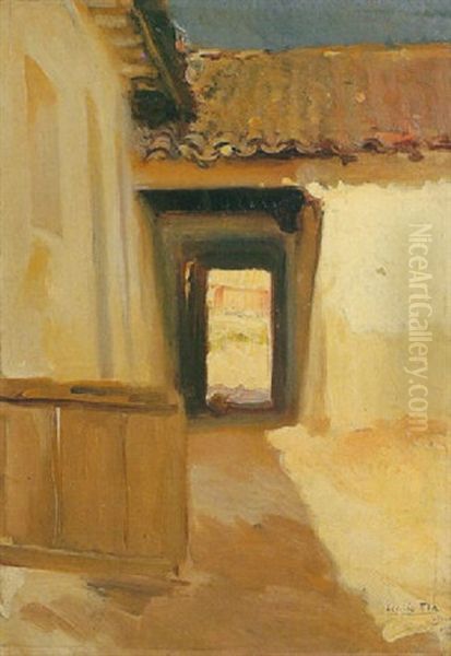 Puerta Al Campo Oil Painting by Cecilio Pla