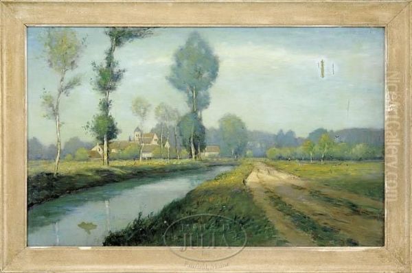 The French Countryside Oil Painting by George Henry Bogert