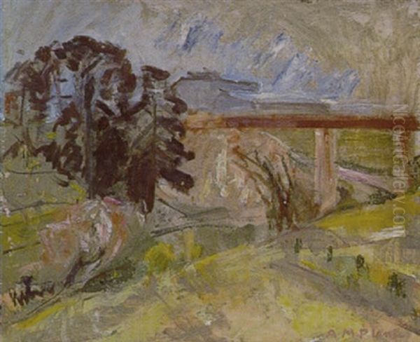 Darebin Oil Painting by Ada May Plante