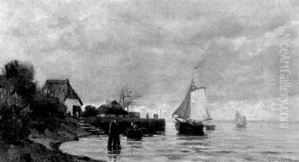 Hollandische Marineszene by Ernst Ludwig Plass