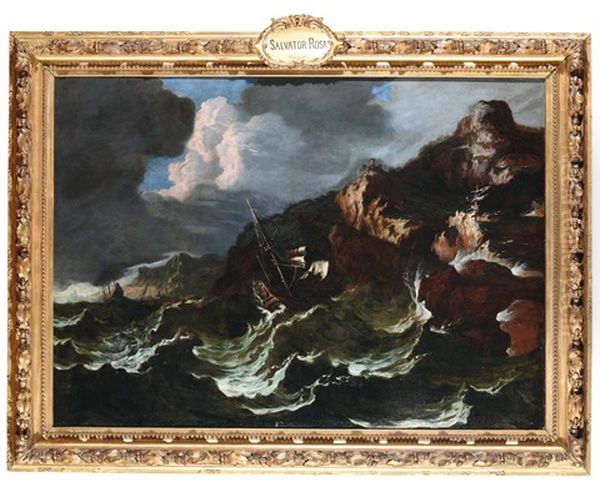 Tempesta Di Mare Oil Painting by Matthieu Van Plattenberg