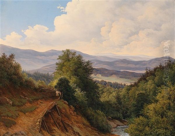 Weite Landschaft Oil Painting by Christian von Plattensteiner