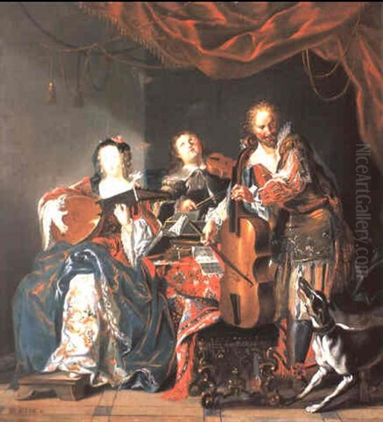 Kammermusik Oil Painting by Johann Georg Platzer