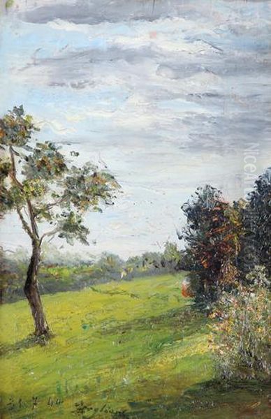 Paesaggio Di Collina Oil Painting by Giuseppe Bogliani