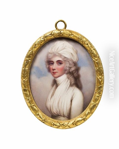 Portratminiatur Rebecca First Lady Of Northwick Oil Painting by Andrew Plimer