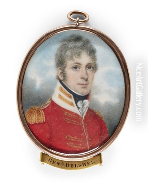 Portrait Of John Murray Belsches, Later Major-general Belsches (1782-1863) Oil Painting by Nathaniel Plimer