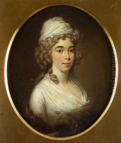 Portrait Of Margaret Logan Henderson Oil Painting by Frederik Prussia Plowman