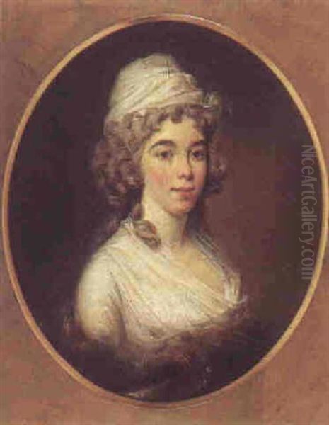 Portraet Af Margaret Logan Henderson Oil Painting by Frederik Prussia Plowman