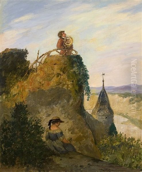 Serenade Above The Rhine by Karl Plueckebaum