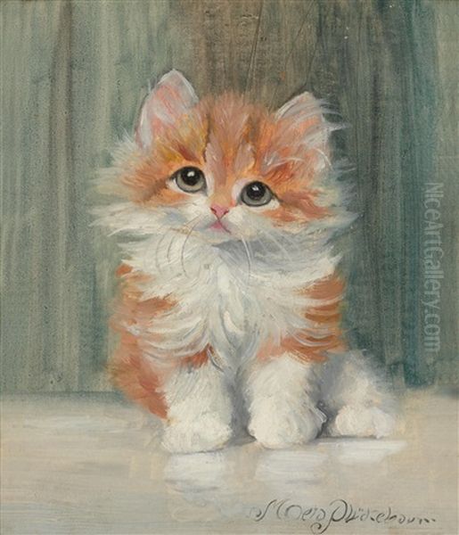 Katzchen Oil Painting by Meta Plueckebaum