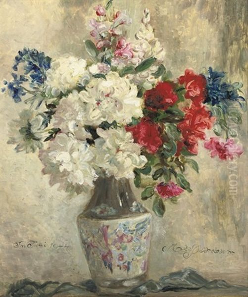 Pretty Flowers Oil Painting by Meta Plueckebaum