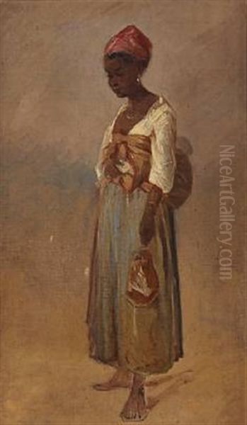 An African Woman by August (Poul A.) Plum