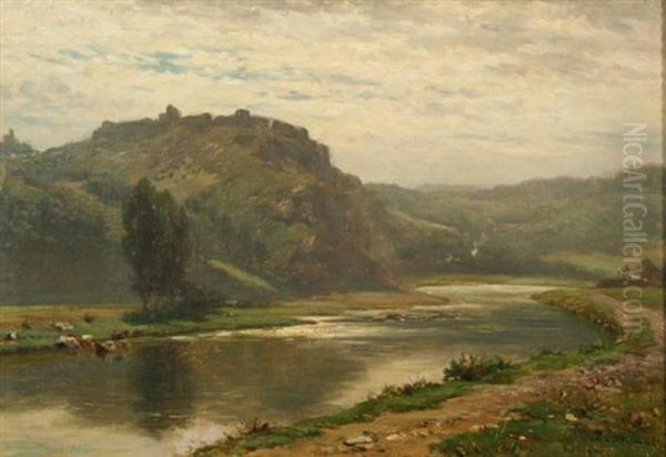 Landscape With River by Andre Plumot