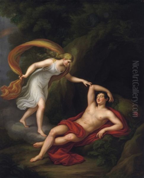 Diana Und Endymion Oil Painting by Traugott Lebrecht Pochmann