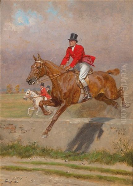 The Hunt Oil Painting by Alexander Pock