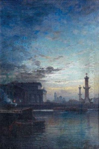 Coucher De Soleil Oil Painting by Aleksei Petrovich Bogolyubov