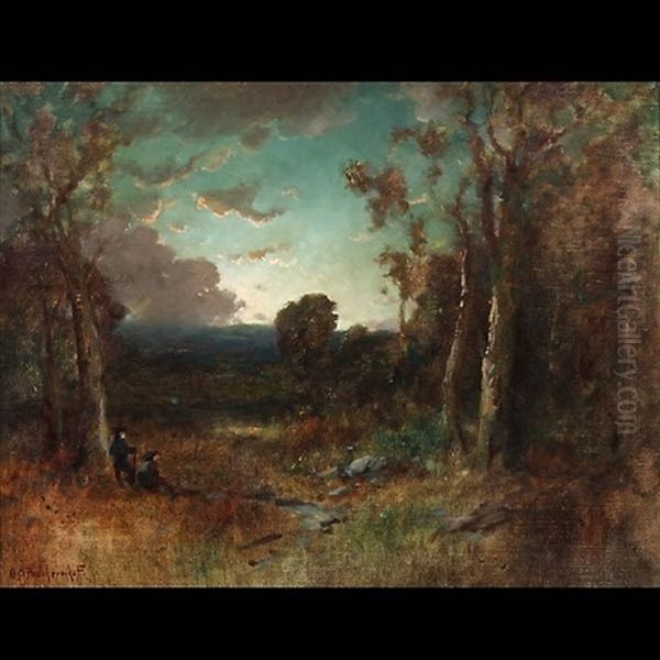 Early Morning Oil Painting by Alexis Matthew Podchernikoff