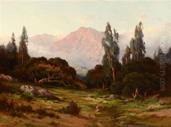 Path Through A Foothill Landscape Oil Painting by Alexis Matthew Podchernikoff