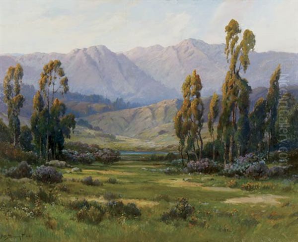 The Fading Light, Santa Barbara Oil Painting by Alexis Matthew Podchernikoff