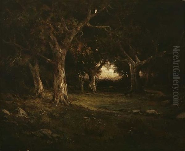 Live Oaks Oil Painting by Alexis Matthew Podchernikoff