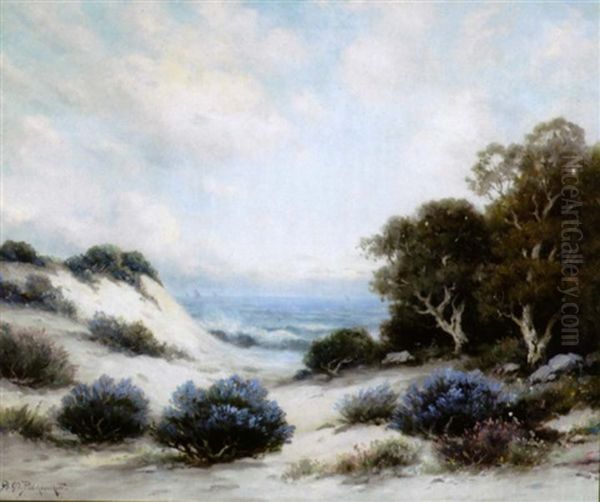 Carmel Sand Dunes, California Oil Painting by Alexis Matthew Podchernikoff