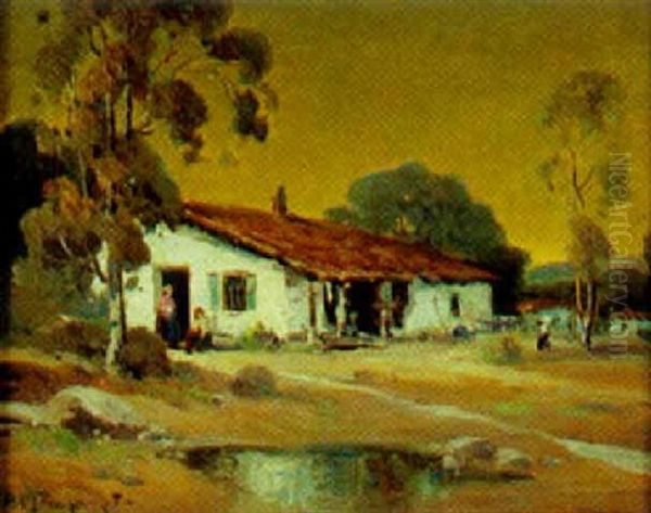 Spanish Adobi Oil Painting by Alexis Matthew Podchernikoff