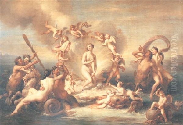 The Birth Of Venus Oil Painting by Francesco Podesti