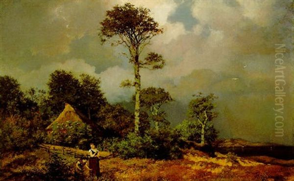 Kustenlandschaft Oil Painting by Richard Theodor Poebing