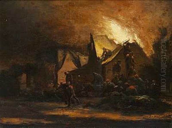 Natlig Ildebrand Oil Painting by Egbert Lievensz van der Poel