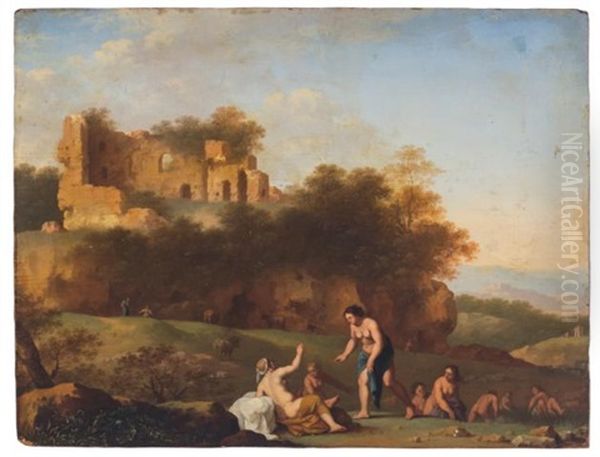 Diana And Callisto Oil Painting by Cornelis Van Poelenburgh