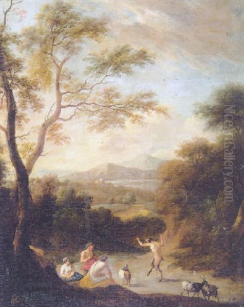 Danse Du Faune Oil Painting by Cornelis Van Poelenburgh