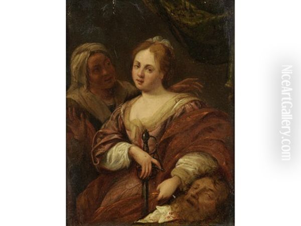 Judith With The Head Of Holofernes Oil Painting by Charles Poerson