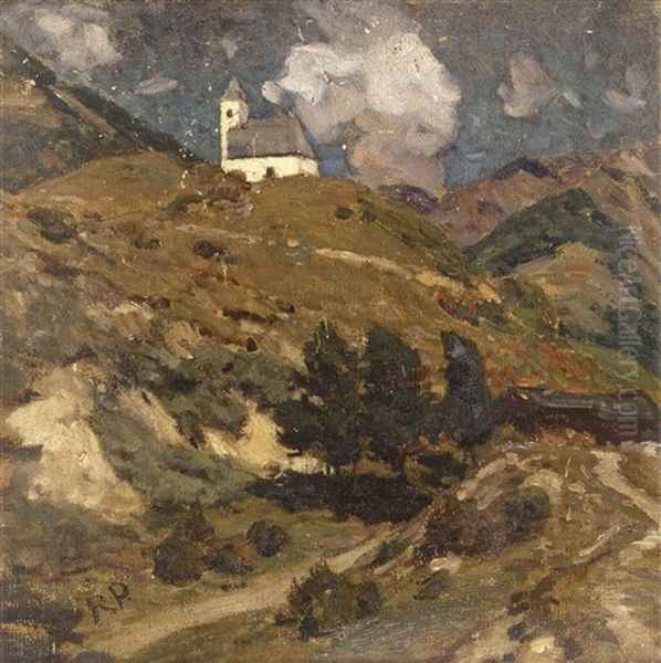 Kapelle Im Vintschgau Oil Painting by Robert Poetzelberger