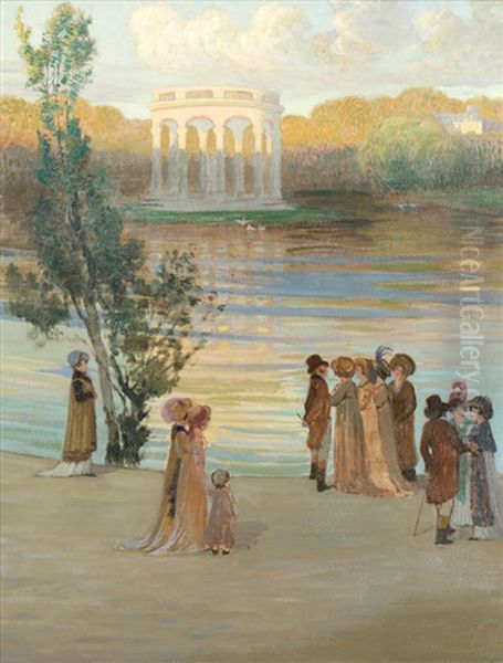 Versailles Oil Painting by Gustave Poetzsch