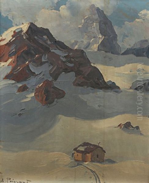 Refuge En Montagne Oil Painting by Lucien Poignant