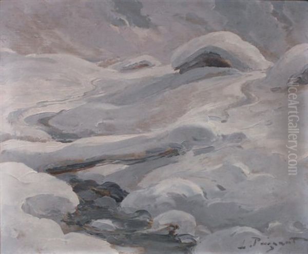 Neige Oil Painting by Lucien Poignant