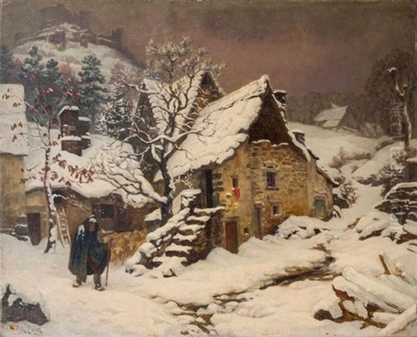 Paysage Sous La Neige Oil Painting by Armand Point