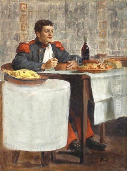 Le Repas Du Soldat Oil Painting by Armand Point