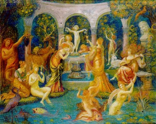 Le Bain De Jouvence Oil Painting by Armand Point