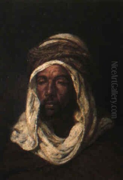 Portrait D'algerien Oil Painting by Armand Point