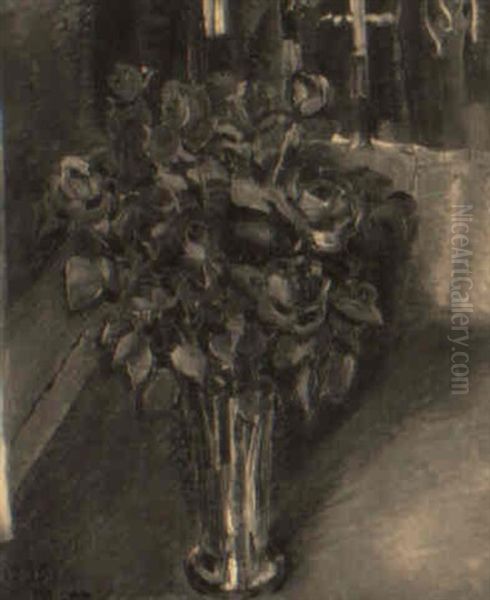 Les Roses Rouges Oil Painting by Paul Poiret