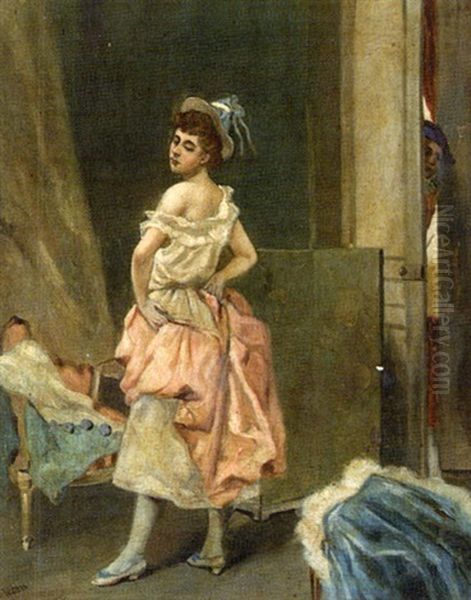 The Dressing Room Oil Painting by Maurice Poirson