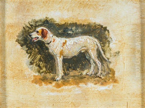 Wohl Krotkiy, Der Hund Des Kunstlers Oil Painting by Ivan Pavlovich Pokhitonov