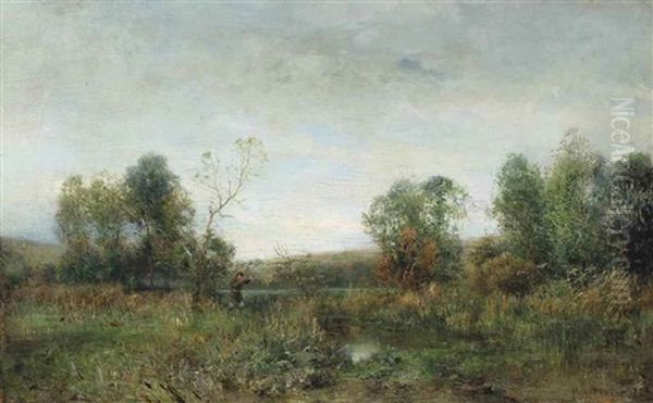 Le Chasseur Dans Les Marais (petite Russie) by Ivan Pavlovich Pokhitonov